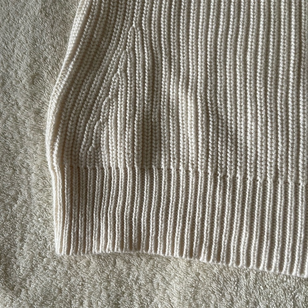 Talbots Ribbed Knit Sweater - Cream - Picture 3 of 8